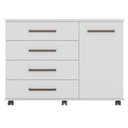 Ver imagem 7 de Cômoda 4 Gavetas 1 Porta Flora