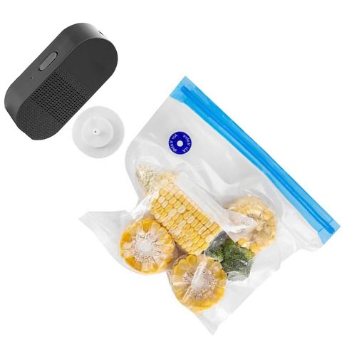 Seladora a Vacuo 2 em 1 Conserva Alimentos Comida Enche Bola Bomba Ar Portatil Multiuso Automatica R