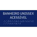 Ver imagem 3 de Placa Braile 20x9 Banheiro Unissex Acessível Alto Relevo