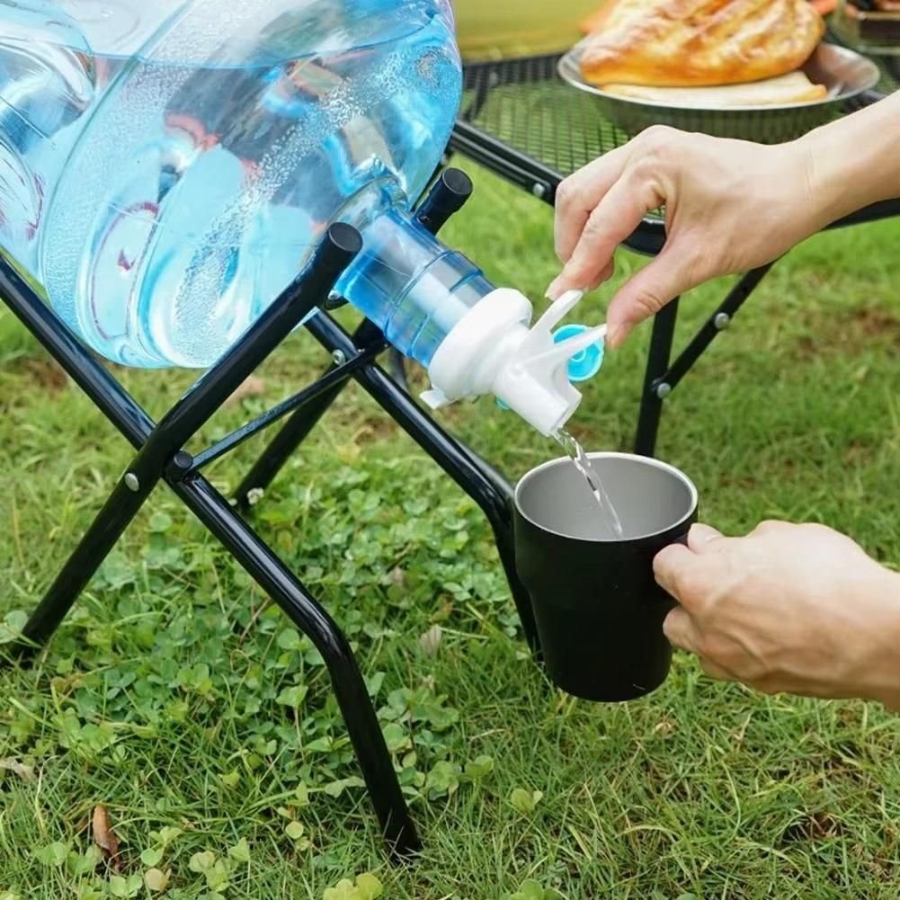SUPORTE DE METAL PARA GALAO DE AGUA BASE PORTATIL DOBRAVEL USO EM CASA CAMPING VIAGEM PIA BANCADA E  - 2