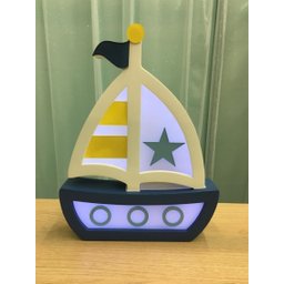 Luminária de Mesa Barco - LMM-10A - Bateria 9V - 2