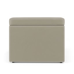 Calçadeira Baú Navi 160 para Cama Queen N-030 Veludo Bege Aradecor - 4
