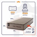 Ver imagem 3 de Colchão Solteirão King House Espuma D33 San Diego Solteiro 96x203x29 Bege