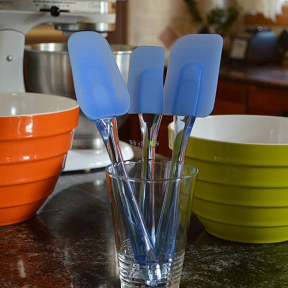 Walfos Set 5 Spatole In Silicone Rosse - Antiaderenti, Resistenti Al Calore 600°C, Con Nucleo Acciaio, Lavastoviglie