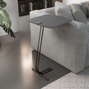 Ver imagem 5 de Mesa de Apoio para Sofá Bandeja Concreto Base Preta