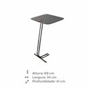 Ver imagem 3 de Mesa de Apoio para Sofá Bandeja Concreto Base Preta