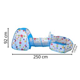 Barraca Infantil Cabana Grande Tenda com Piscina 50 Bolinhas Toca 3 em 1 Importway Bw158 Bw158/bw069 - 2