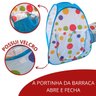 Barraca Infantil Cabana Grande Tenda com Piscina 50 Bolinhas Toca 3 em 1 Importway Bw158 Bw158/bw069 - 6