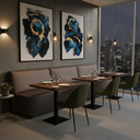 Ver imagem 2 de Sofá Booth Roma 1,20m Restaurante Lanchonete:marrom