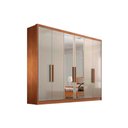 Ver imagem 1 de Guarda Roupa 6 Portas (2 C/ Espelho) e 8 Gavetas Rizon/linea Cumaru/fendi - Novo Horizonte