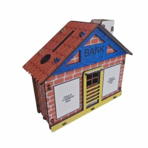 Cofrinho Cofre Dinheiro Woodbox Japones Poupança Banco Casa Kids