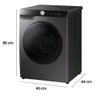 Lavadora e Secadora Samsung Smart 12kg Inox 110v Wd13t504dbn/az - 7