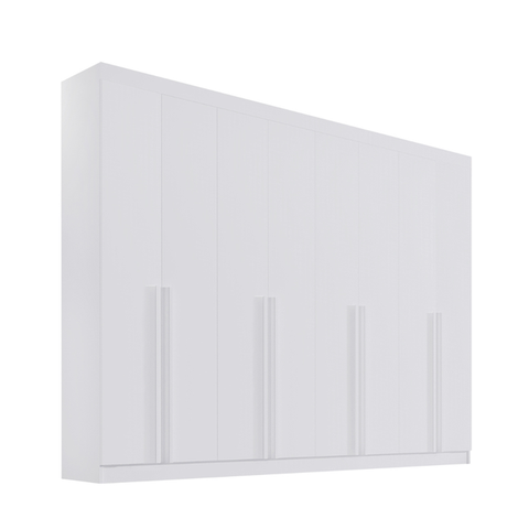 Guarda Roupa Casal Dyamond 8 Portas em Mdf Branco