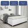 Cama Casal Mônaco com Colchão Espuma D20 Physical Branco Espresso Móveis - 4
