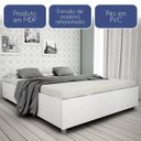 Ver imagem 4 de Cama Casal Mônaco com Colchão Espuma D20 Physical Branco Espresso Móveis