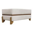 Ver imagem 4 de Puff Recamier Kodama para Cama King 200cm Pé Castanho Bege Bouclé