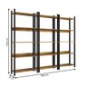 Estante para Livros Nobre 15 Prateleiras Estilo Industrial Freijó/black - Panorama Móveis - 4