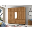 Ver imagem 1 de Roupeiro / Guarda Roupas Diam Triplex 2.40m com Espelho Casal Amplo Espaço Interno e Gavetas com Cha