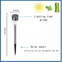 Ver imagem 4 de Luminaria Solar Balizadora Espeto Jardim Led Automatica em Inox Lampada Poste Recarregavel Luz Decor