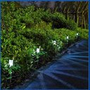 Ver imagem 5 de Luminaria Solar Balizadora Espeto Jardim Led Automatica em Inox Lampada Poste Recarregavel Luz Decor