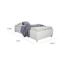 Ver imagem 3 de Cama Solteiro Mônaco com Colchão Espuma D33 Physical Espresso Móveis Branco
