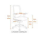 Ver mais imagens de Cadeira Escritório Diretor Giratória Ergonômica NR17 Shanghai Preto