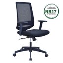 Ver imagem 3 de Cadeira Escritório Diretor Giratória Ergonômica NR17 Shanghai Preto