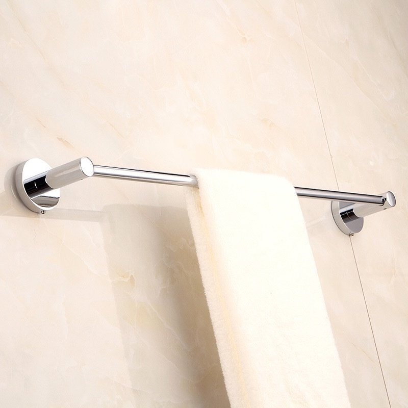 Toalheiro Cromado Porta Toalha Haste Reto Hotel Banheiro Casa Lavabo 60cm - 3