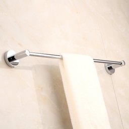 Toalheiro Cromado Porta Toalha Haste Reto Hotel Banheiro Casa Lavabo 60cm - 3
