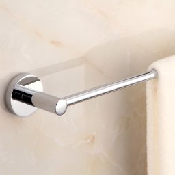 Toalheiro Cromado Porta Toalha Haste Reto Hotel Banheiro Casa Lavabo 60cm - 7