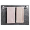 Toalheiro Cromado Porta Toalha Haste Reto Hotel Banheiro Casa Lavabo 60cm - 4