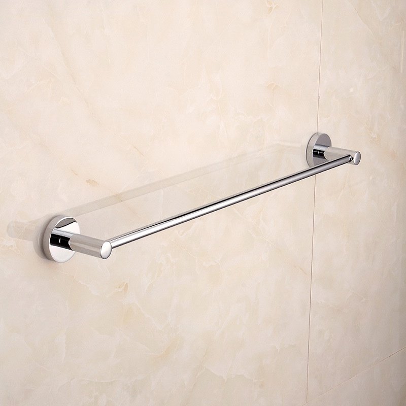 Toalheiro Cromado Porta Toalha Haste Reto Hotel Banheiro Casa Lavabo 60cm - 5