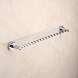 Toalheiro Cromado Porta Toalha Haste Reto Hotel Banheiro Casa Lavabo 60cm - 5