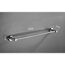 Ver imagem 2 de Toalheiro Cromado Porta Toalha Haste Reto Hotel Banheiro Casa Lavabo 60cm