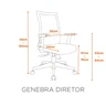 Cadeira Escritório Diretor Ergonômica NR17 Genebra - 9