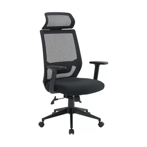 Cadeira Escritório Presidente Ergonômica NR17 Genebra Preto