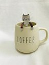 Ver imagem 4 de Caneca Bojuda Bege Colher Gatinho Coffee