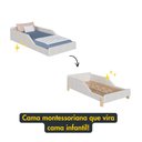 Ver imagem 5 de Cama Montessoriana Estofada Infantil Solteiro 196 cm X 99 cm Cor:Boucle Bege