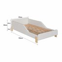 Ver imagem 3 de Cama Montessoriana Estofada Infantil Solteiro 196 cm X 99 cm Cor:Boucle Bege