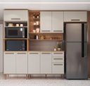 Ver imagem 2 de Armario de Cozinha Modulada 5 Peças com Tampo 280cm Isabelle Delmarco