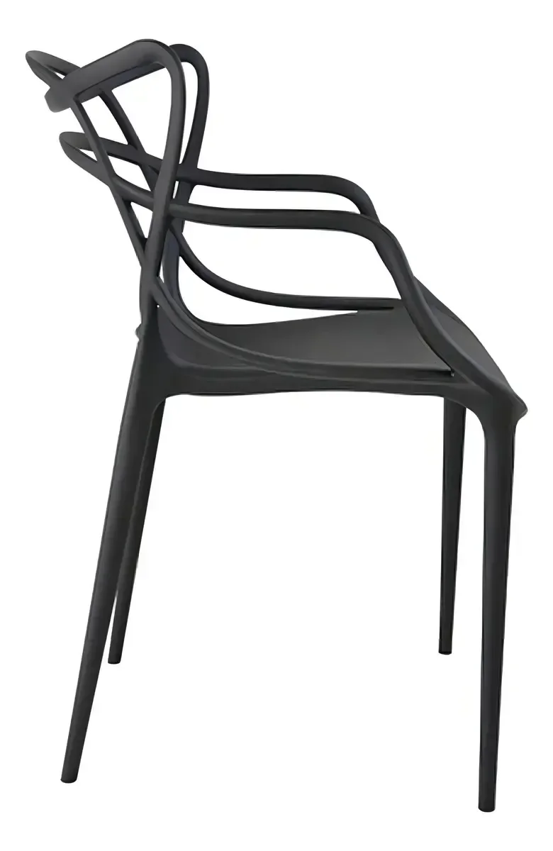 Ver imagem 4 de Kit 4 Cadeiras de Jantar Design Holanda Plástico Premium