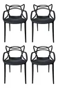 Ver imagem 2 de Kit 4 Cadeiras de Jantar Design Holanda Plástico Premium