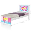 Ver imagem 3 de Cama Solteiro com Cabeceira Slime Menina