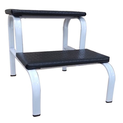 Escada Escadinha para Obeso 2 Degraus Maca e Depilação Estética Cor Branca Medcombo Obeso Branca
