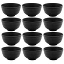 Ver imagem 1 de Kit 12 Bowls de Melamina 11,5x6cm Tóquio Servir Shimeji e Ceviche Cumbucas Preto