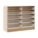 Ver imagem 3 de Cômoda para Quarto Casal Organizadora com 10 Gavetas Menu Móveis Carvalho