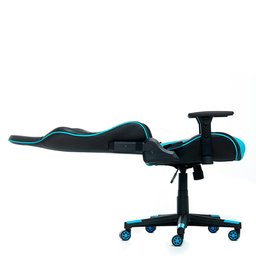 Cadeira Gamer MaxRacer Tactical Azul Reclina 180 Braço 3D - 5