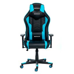 Cadeira Gamer MaxRacer Tactical Azul Reclina 180 Braço 3D - 1