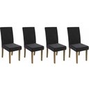 Ver imagem 1 de Cadeira Sala de Jantar 2cad131fr Kit 4 Un Freijo/suede Preto A038 - Kappesberg