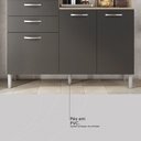 Ver imagem 6 de Kit Cozinha Harmonia com Espaço para Microondas 6 Portas 2 Gavetas - Avena Touch/ Grafite Demóbile